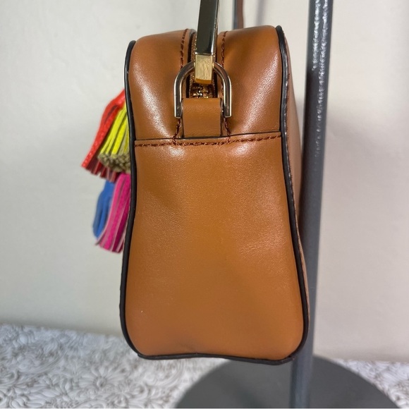 Rebecca Minkoff - Camel leather multi tassel cross body bag. - Picture 5 of 16